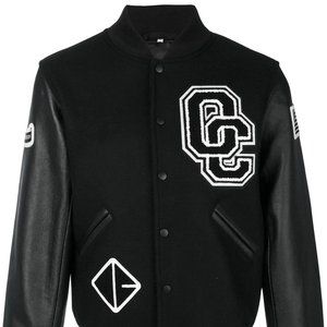 Unisex Opening Ceremony Black Varsity Jacket